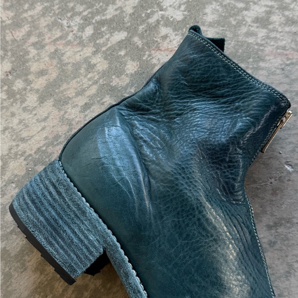 Guidi Front Zip Mid Boot Leather Blue Size 42 - Picture 5 of 7